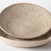SPH Basket BAMBOO BASKET/ DIA: 32XH5CM/ BROWN WHITE WASH ASSORTED Food Display