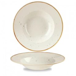 CHURCHILL STONECAST BARLEY WHITE WIDE RIM BOWL LARGE - 11"