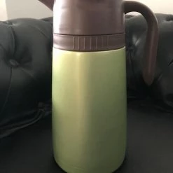 TAI Steel Tableware "SS VACCUM HANDYPOT, CAP: 1.5ltr, COLOR: GREEN."