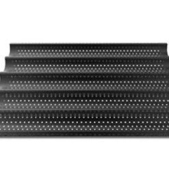 Unox Kitchenware "ALUMINIUM PERFORATED TRAY 600X400, TEFLON COATED- 5CANALS"