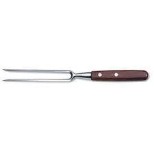 "VICTORINOX CARVING FORK, STRAIGHT, FORGED, 18 CM, ROSEWOOD H"