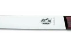 "VICTORINOX SLICING KNIFE, ROUND, 30 CM / 36MM, ROSEWOOD HAND"
