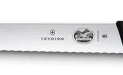"VICTORINOX LARDING KNIFE, WAVY BLADE, FIBROX, 30 CM, BLACK H" Kitchenware