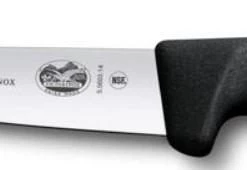 "VICTORINOX STICKING KNIFE, POINTED TIP, 12 CM, BLACK FIBROX"
