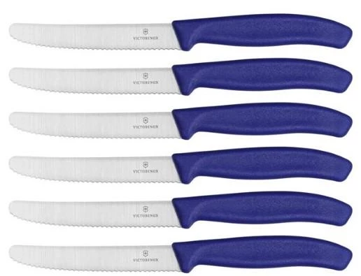 Victorinox SWISS CLASSIC TABLE KNIFE SET. 6 PIECES. BLUE 1 Victorinox SWISS CLASSIC TABLE KNIFE SET. 6 PIECES. BLUE