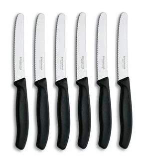 Victorinox SWISS CLASSIC TABLE KNIFE SET. 6 PIECES. BLACK 1 Victorinox SWISS CLASSIC TABLE KNIFE SET. 6 PIECES. BLACK
