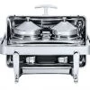 Goodway S/S BUFFETWARE; OBLONG ROLL TOP SOUP STATION (S/S ROUND LEGS
