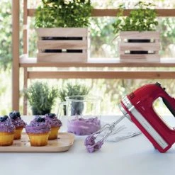 KITCHENAID 9 SPEED HAND MIXER - EMPIRE RED Mixers & Attachments