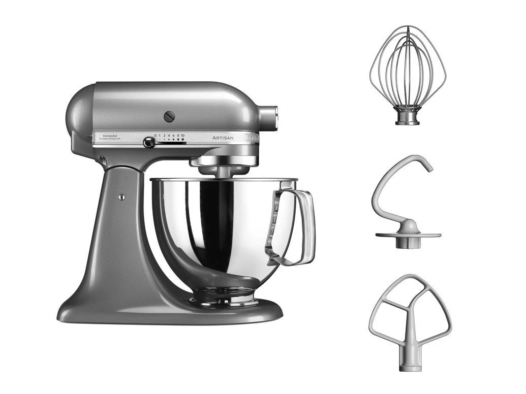 Mixers & Attachments KitchenAid ARTISAN 4.8 L Tilt-Head Stand Mixer- Contour Silver 3 Mixers & Attachments KitchenAid ARTISAN 4.8 L Tilt-Head Stand Mixer- Contour Silver