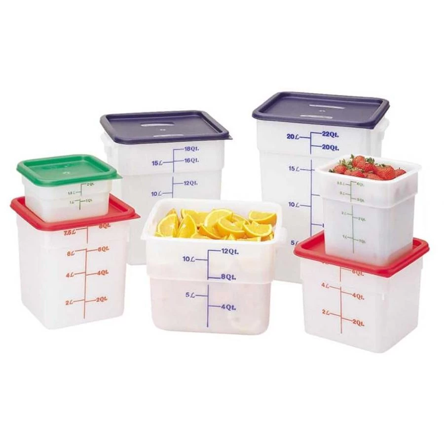 Cambro, Translucent Square Food Storage Container Kitchenware 1 Cambro, Translucent Square Food Storage Container Kitchenware