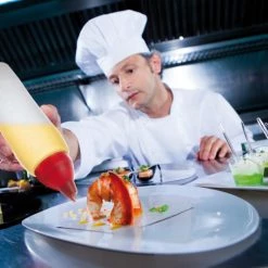 Araven Kitchenware NON DRIP YELLOW 50 CL./ 17OZ SAUCE DISPENSER