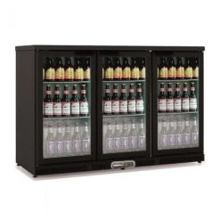 MM - Premium 3 DOORS BACK-BAR DISPLAY COOLER WITH 2 SHELVES