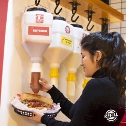 ULTIMATE DISPENSERS SYSTEMS ULTIMATE HANGING SAUCE DISPENSER SYSTEM 5.5L