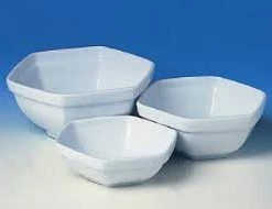 ROYALE PLAIN WHITE HEXAGONAL SALAD BOWL - 23 CM Tableware