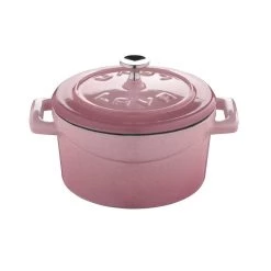 Lava Metal LAVA ROUND CASSEROLE - PINK Kitchenware
