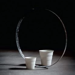 Revol Porcelain REVOL A L'ORIGINE CAPPUCCINO CRUMPLE TUMBLER - 6.25 OZ Tableware