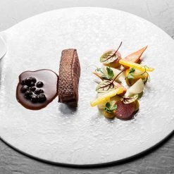 Tableware ROYALE FLAT PLATE "BENDED" - 21 CM