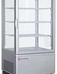 MM - Premium Flat Glass Door Silver Display Cooler.