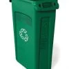 Rubbermaid Slim Jim Recycling Can 23 Gal - Green