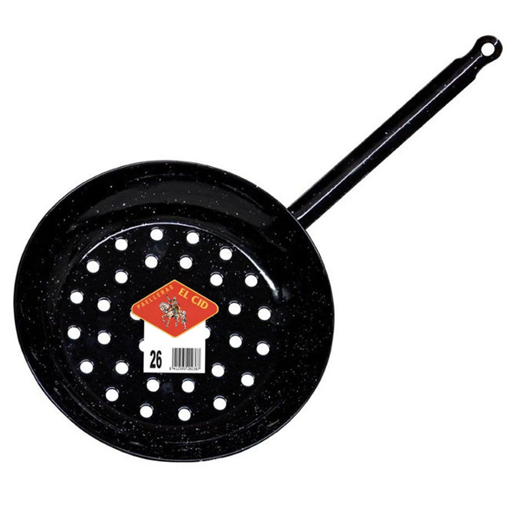 GRC PAELLA Kitchenware ENAMELLED CHESTNUT PAN 1 GRC PAELLA Kitchenware ENAMELLED CHESTNUT PAN