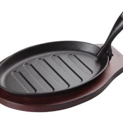MM - Premium SKILLET CAST IRON PLATTER, 11"" SET" Kitchenware