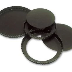 GOBEL FLUTED ROUND TART MOULD - LOOSE BOTTOM - NON STICK Kitchenware