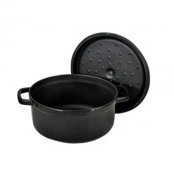 Lava Metal LAVA ROUND CASSEROLE BLACK- 32 CM