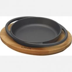 Lava Metal Kitchenware LAVA ROUND DISH AND WOODEN PLATTER - š?16 CM