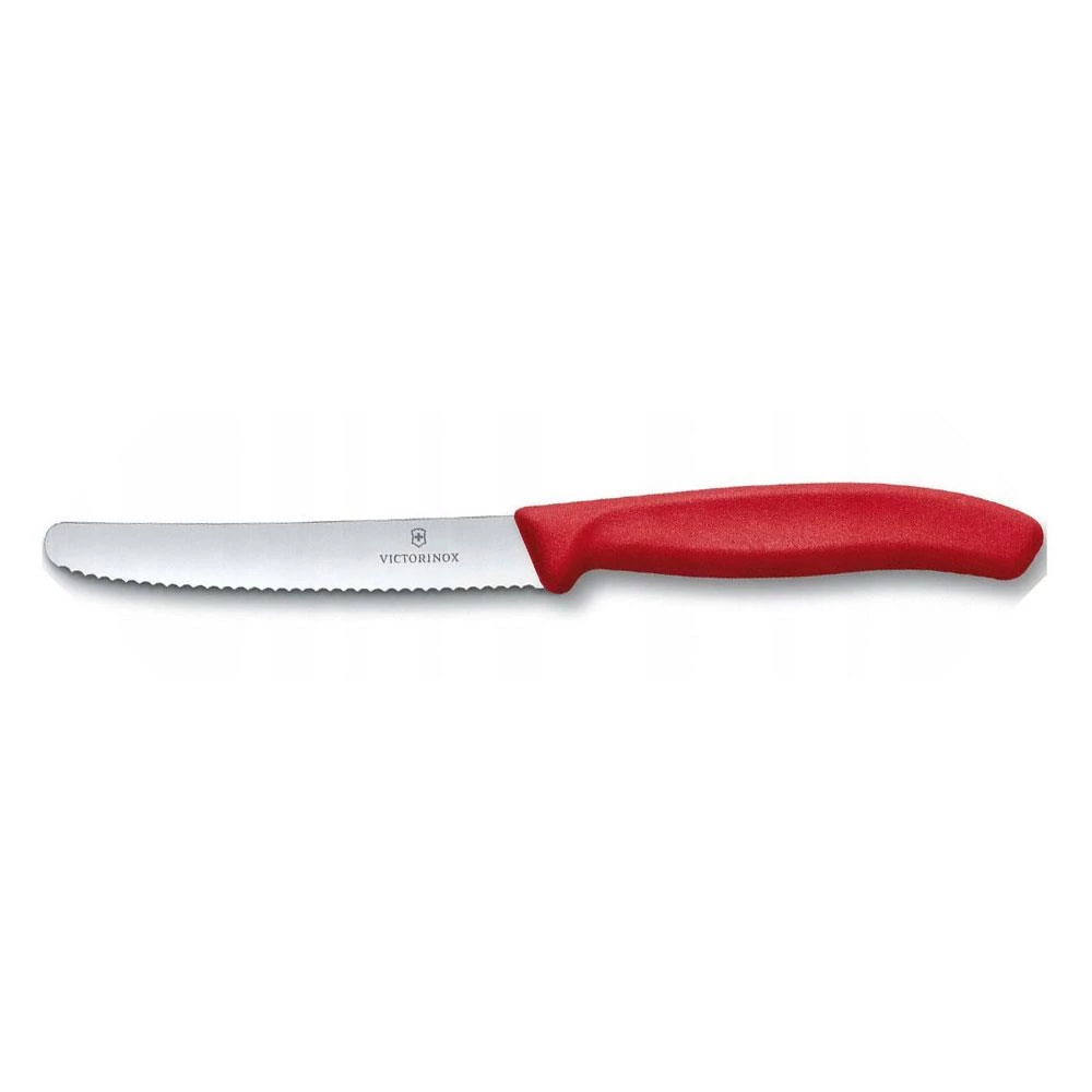 Kitchenware VICTORINOX TOMATO KNIFE SWISS CLASSIC WAVY RED - 11 CM 1 Kitchenware VICTORINOX TOMATO KNIFE SWISS CLASSIC WAVY RED - 11 CM